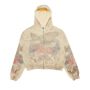 Vale Forever Nostalgia Zip Up 'Tattered/Cream'
