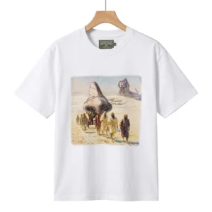 Denim Tears The Met Graphic T-Shirt White Artwork Print