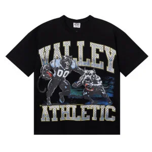 Vale Forever Bulldog Chain Athletic Graphic Tee 'Black/Blue/White'