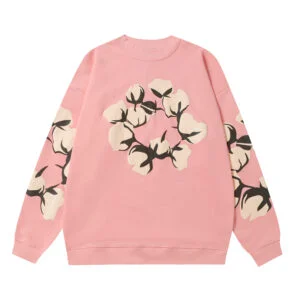 Denim Tears Cotton Wreath Crewneck Sweatshirt Pink Blossom