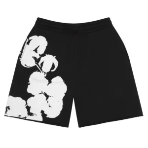 Denim Tears Cotton Wreath Shorts Black