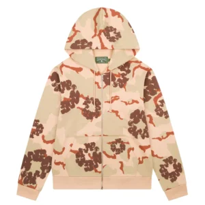 Denim Tears Cotton Wreath Zip Hoodie Desert Camo