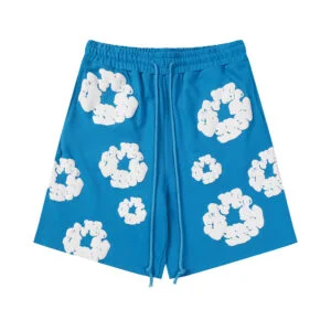 Denim Tears Cotton Wreath Sweatshorts Blue