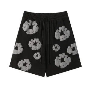 Denim Tears Cotton Wreath Sweatshorts Black