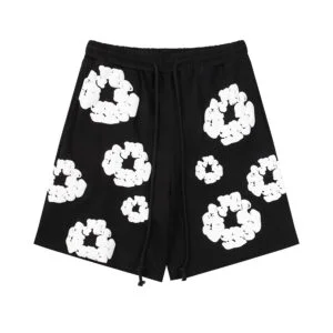 Denim Tears Cotton Wreath Sweatshorts Black
