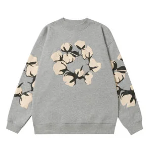Denim Tears Cotton Wreath Crewneck Sweatshirt Ash Grey Heritage