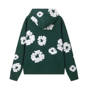 Denim Tears Cotton Wreath Zip Hoodie Green