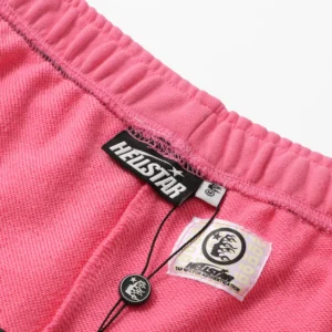 Hellstar Dual Logo Graphic Shorts Pink