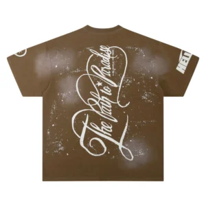 Hellstar Path to Paradise Angel Graphic T-Shirt Brown
