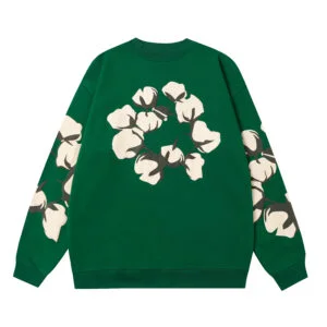 Denim Tears Cotton Wreath Crewneck Sweatshirt Green Field