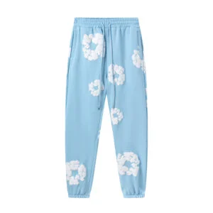 Denim Tears Cotton Wreath Sweatpants Light Blue