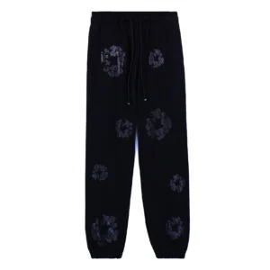 Denim Tears Cotton Wreath Sweatpants Black
