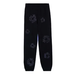 Denim Tears Cotton Wreath Sweatpants Black