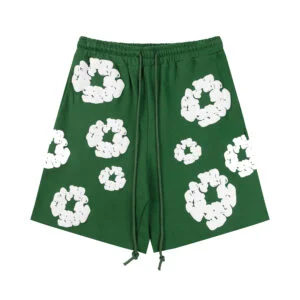 Denim Tears Cotton Wreath Sweatshorts Green
