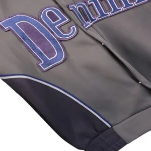 Denim Tears Varsity Jacket Grey Navy
