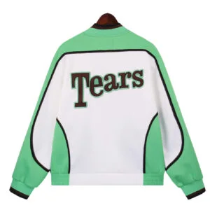 Denim Tears Varsity Jacket Green White