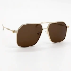 AM0372 Brown Gold Sunglasses