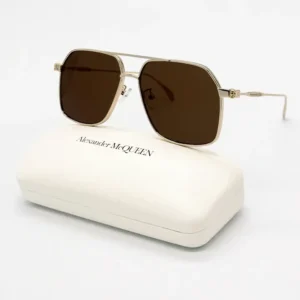 AM0372 Brown Gold Sunglasses