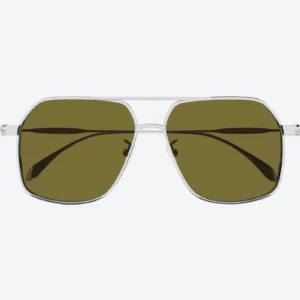 AM0372 Silver Green Sunglasses
