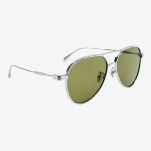 AM0373S Silver Green Sunglasses