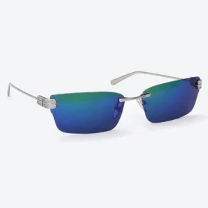 BB0487S 002 Silver Blue Mirror