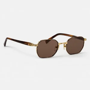 BPX-166 Gold Havana Brown Sunglasses