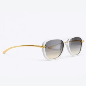 BV1391S Knot Aviator Sunglasses White