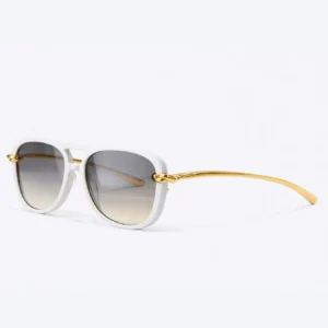 BV1391S Knot Aviator Sunglasses White