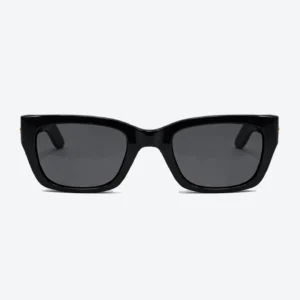 BV1393S Black Rectangular Sunglasses