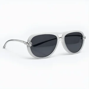 BV1418S Crystal / Grey Knot Aviator Sunglasses