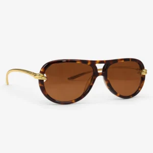 BV1418S Havana Gold Sunglasses