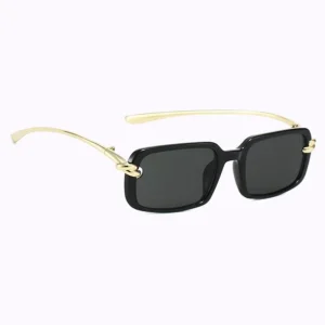 BV1419S Black Rectangle Sunglasses