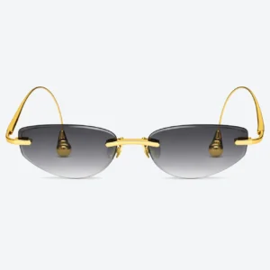 BV1698LA Gold Rimless Sunglasses