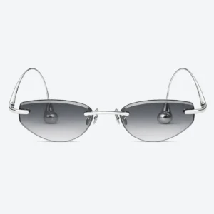 BV1698LA Silver Grey Gradient Rimless Sunglasses