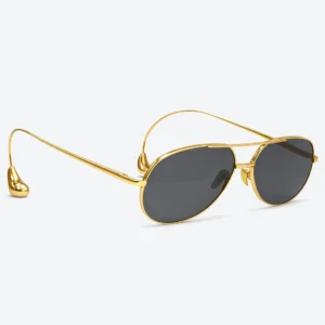 BV1701LA Gold Aviator Sunglasses