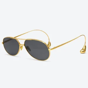 BV1701LA Gold Aviator Sunglasses