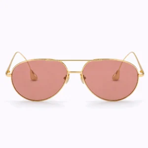 BV1701LA Gold Pink Aviator Sunglasses