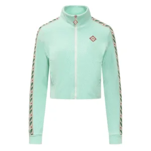 Casablanca Laurel green velor sports jacket