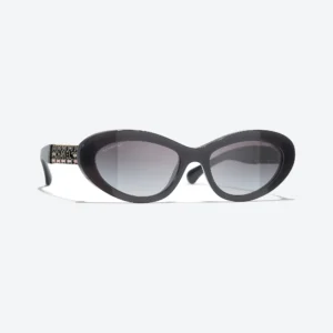 Cat Eye Sunglasses – Black / Gray Gradient
