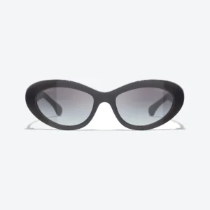 Cat Eye Sunglasses – Black / Gray Gradient