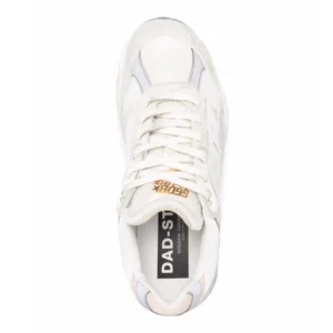 Women's Dad-Star in suede and mesh with white leather star and beige leather heel tab