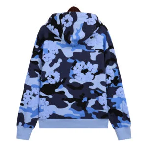 Denim Tears Cotton Wreath Hoodie Blue