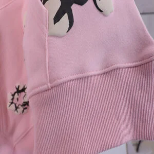 Denim Tears Cotton Wreath Hoodie Soft Pink Allover Print