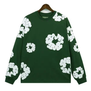 Denim Tears Cotton Wreath Sweater Green Allover Print