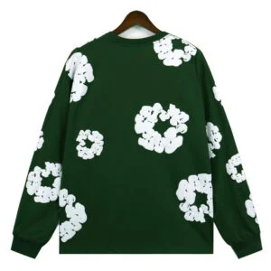Denim Tears Cotton Wreath Sweater Green Allover Print
