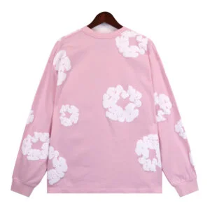 Denim Tears Cotton Wreath Sweater Pink Allover Print