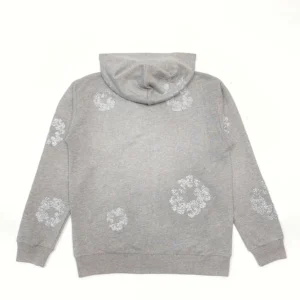 Denim Tears Cotton Wreath Zip Hoodie Grey