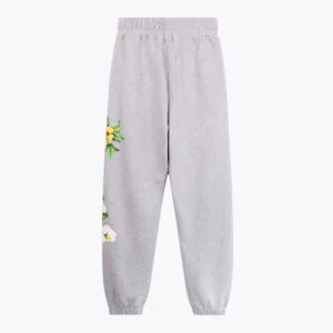 Denim Tears Floral Logo Sweatpants Grey Side Print