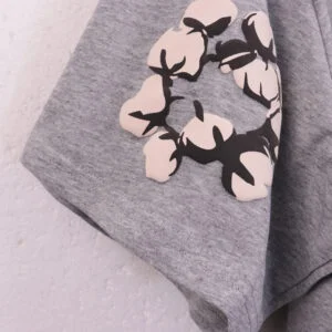 Denim Tears Heather Grey Cotton Floral Wreath Scatter Tee