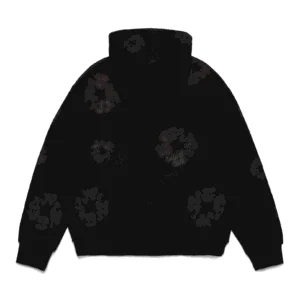Denim Tears Cotton Wreath Zip Hoodie Black